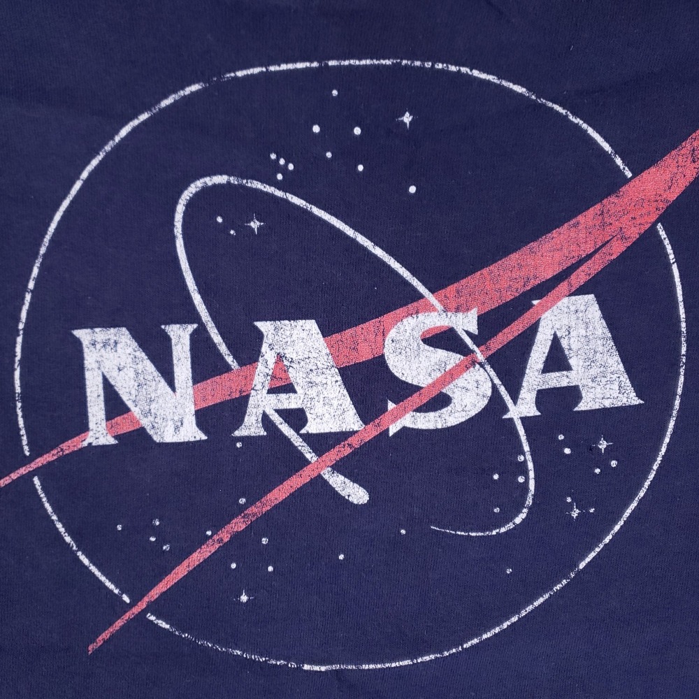 Delta‎ Pro Weight NASA T Shirt Adult 3XL Navy Blue Long Sleeve Space Graphic Tee - Picture 4 of 9